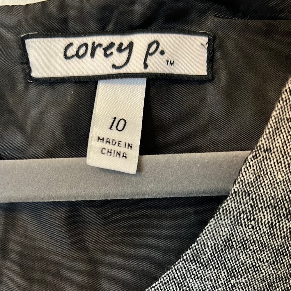 Corey P. Women’s Size 10 Gray Sleeveless LINEN-Blend Dress - Picture 2 of 8